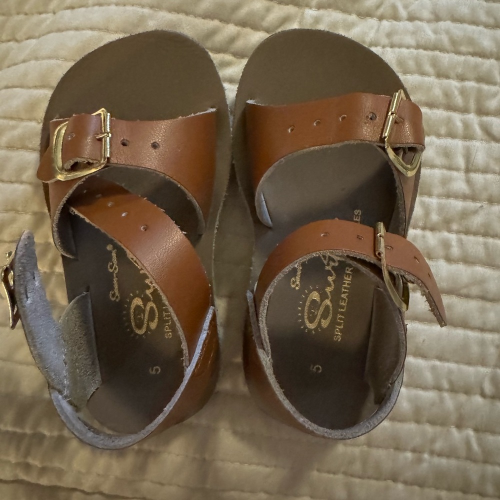 Sun San surfer sandals.